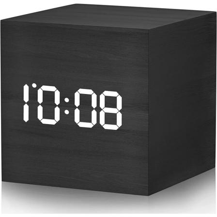 Mini Digitalt Vækkeur, 3 Alarm Indstillinger, 12/24Hr, Snooze