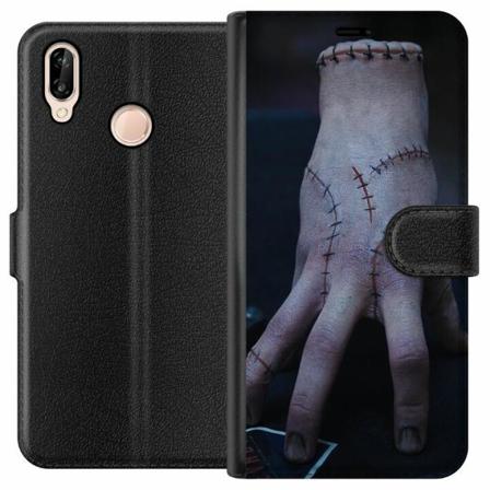 Huawei P20 Lite Plånboksfodral Wednesday Addams