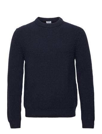 M. Ludwig Sweater Neulepaita Pyöreä Kaula-aukko Tummansiniset Filippa K