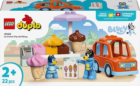 Lego Is-udflugt med Bluey Legetøj til små børn 10458, Børn & Forældre, Motorik & Bevægelse, Klodser Og Stabletårne
