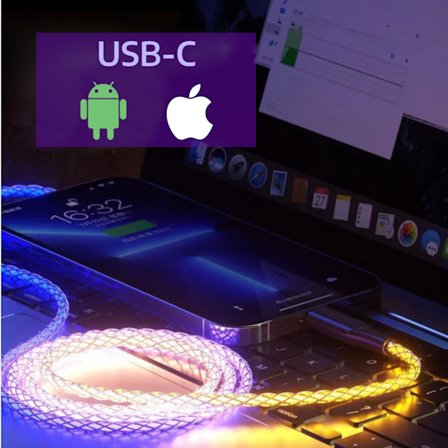 Glödande Mobilkabel (100 CM) - USB-C