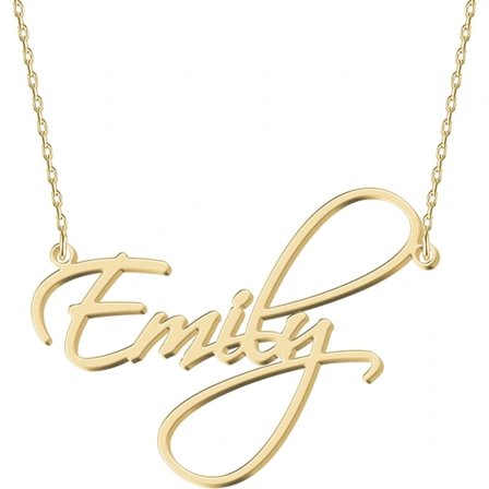 Personlig halskæde i sterlingsølv med navn, tilpasset guldnavnesmykke, tilpasset smykke med vedhæng, gave til kvinder, piger og teenagere