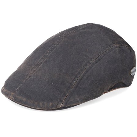 MJM Hats - Brown flatcap Czapka Z Daszkiem - Jacky 100% Cotton Dark Brown Flat Cap @ Hatstore