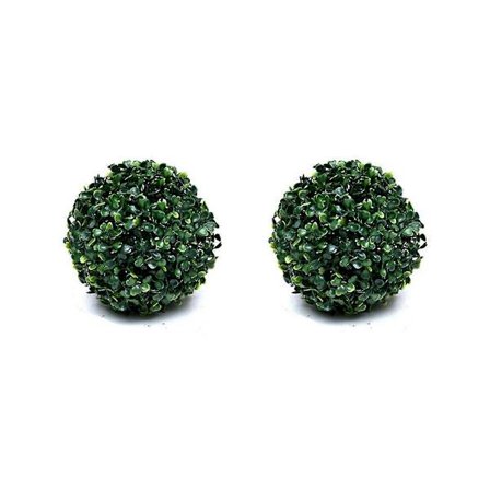 2 kpl Keinotekoinen kasvi Topiary Pallo Puutarhapallot Topiary Kasvi Ulko- ja sisäkoristelu takapihalle (LGL)