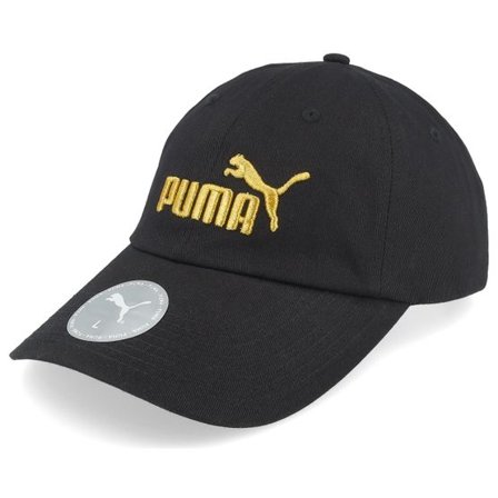 Puma - Svart unconstructed Keps - Essential No.1 Logo Bb Cap Black Dad Cap @ Hatstore