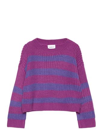 Nmfriony Ls Boxy Short Knit Pb Name It Purple
