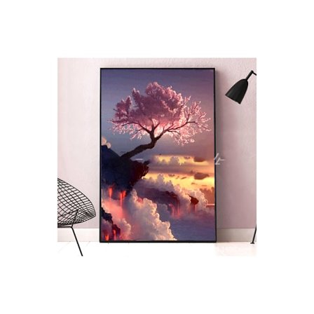 5D Diamantmaleri Figur Elf Landskab Fuld Diamant Krydssting