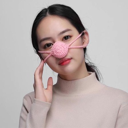 Håndlagde nesebeskyttere i ull, vindtett, myk nesebeskytter for kaldt vær