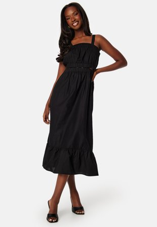 Object Collectors Item - Ramilla S/S Long Dress - Black - Kläder - - Bubbleroom