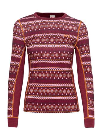 Lune Ls Base Layer Tops Punainen Kari Traa