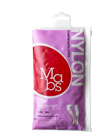 Mabs Nylon Knæstrømpe Solbrun solbrun S, Tøj & Bolig, Strømper, Knæstrømper