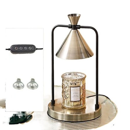 Ljusvärmare Ljussmältande Aromalampa Bordslampa(Guld Timing)