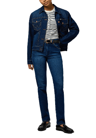 Wrangler Femme Knit Henley Överdelar Dam Blå S