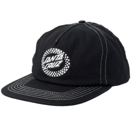 Santa Cruz - Svart snapback Keps - "Collage Oval Dot Black A-Frame Snapback " @ Hatstore