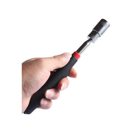 Neodymium Mini LED Pickup Tool Teleskopisk Magnetisk Magnet för att plocka upp muttrar och bultar K6327