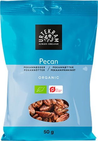 Urtekram Pekannødder Ø 50 g, Helse & Madvarer, Nødder, Øvrige