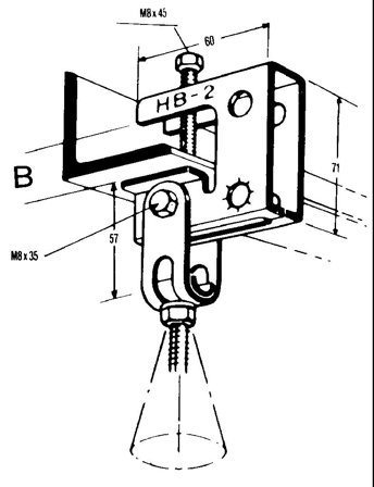 nVent CADDY 336040 Beslag til bjælke Elektrolytisk galvaniseret, pakke med 50 stk, Installationsmateriale