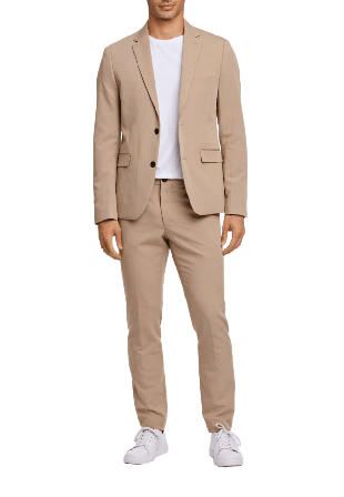 Lindbergh Fine twill stretch Suit Kostymer Herr Grå 56