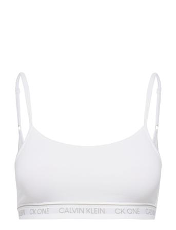 Unlined Bralette Lingerie Bras & Tops Soft Bras Tank Top Bras Valkoinen Calvin Klein