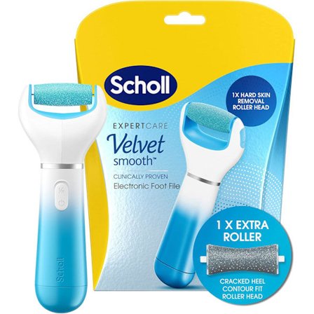 Scholl Velvet Smooth Wet & Dry Sähköinen Jalkaraspi Sininen Rui