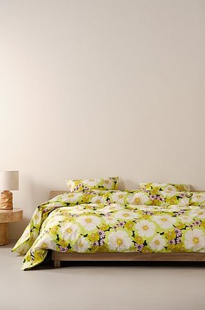 Jotex - Pussilakanasetti Parivuode Orgaaninen Lime/vihreä Lime/vihreä - FRIDA - Osta Parisängyt Jotex