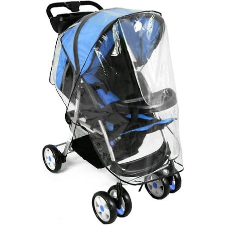 Regnbeskyttelse for barnevogn, Regnbeskyttelse for barnevogn, Universal Regnbeskyttelse for Shopper, Jogger eller Buggy Barnevogn med Kalesje