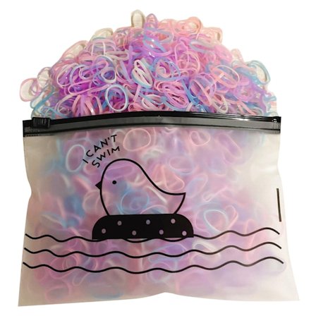 1000 stk Elastiske Hårstrikk Fargerike Små Høy Elastiske Gummistrikk for Jenter Småbarn Barn Baby