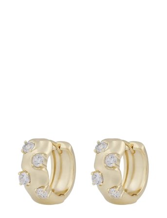 SNÖ of Sweden | Jen Stone Wide Ring Ear G/Clear - Onesize | ONE SIZE