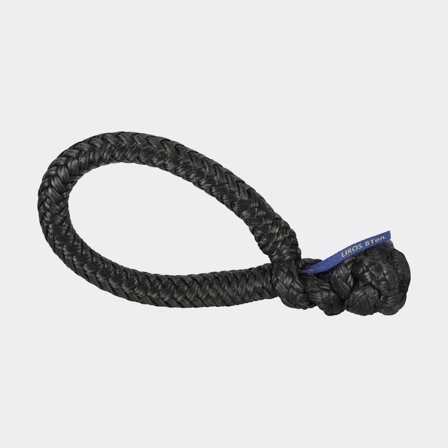 Manille souple Liros, noir, Dyneema SK78, Ø9 mm (fabriquée en bout Ø4.5 mm), 90 mm, 1500 kg