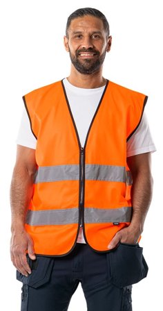 Fristads Unisex Varselväst 5100 HVS, klass 2, Varsel Orange