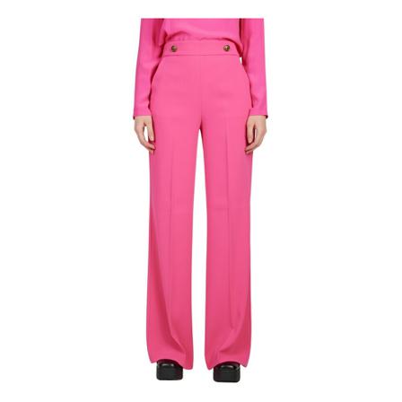 Pinko, Straight Trousers Roze, Dames, Maat:S