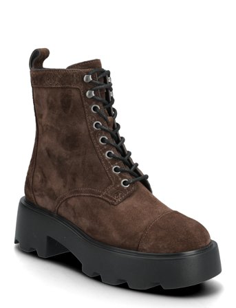 Tory Burch T Monogram Lug Ankle Boot 65Mm - Brown - 40.5