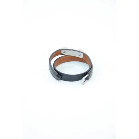 Hermès Vintage, Pre-owned Leatherbracelets Grijs, unisex, Maat:ONE Size,leer
