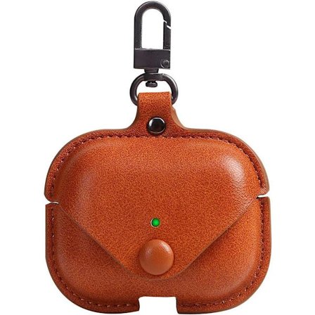 AirPods 3 3rd Generation Case Cover 2021 Läder med nyckelring, mjukt läder Bärbar Skyddande Stötsäker Trådlös Laddning Män Dam - high quality