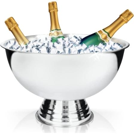 Rustfrit ståls champagnekøler 40 cm, (Champagnerschale)