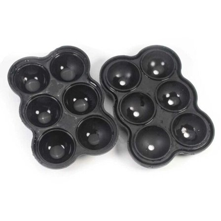 Silikon Isballform - Isform for Isballer Runde Isbiter Kuler svart