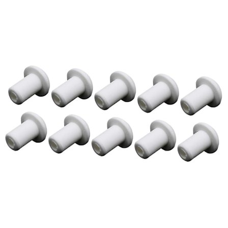 10x Lampevæge Keramisk Holder Olielampe Væge Holder til Olielamper Fakkel Hvid