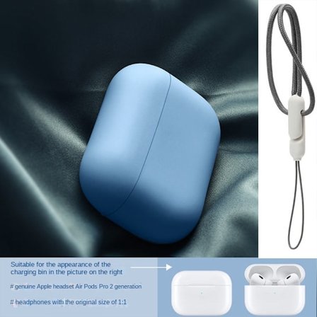 Lanyard för airpodspro27 silikon mjukt hörlursfodral