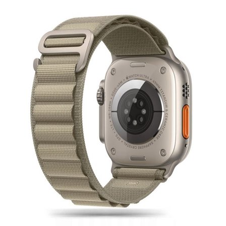 Tech-Protect Nylon Pro-Rem for Apple Watch 4-9 / SE / Ultra 1/2 (42/44/45/49 mm) - Titanium Olive
