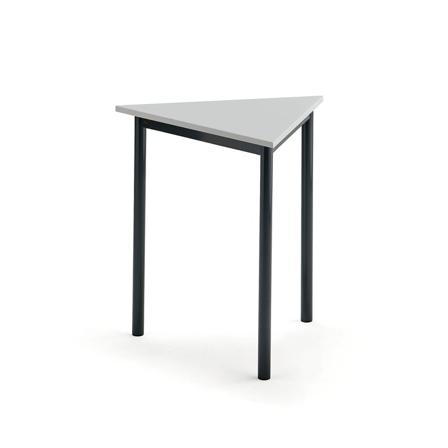 Bord BORÅS TRIANGEL, 700x700x720 mm, grå laminat, antracitgrå