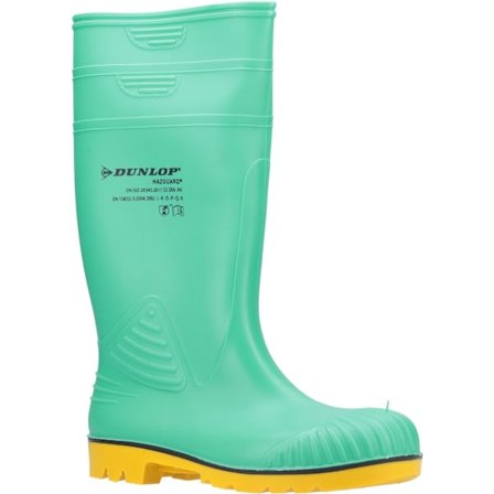 Dunlop Mens Acifort HazGuard Wellington Boots 9 UK Grön/Gul