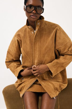 Premium Selection Veste en daim - Vestes Printemps - Marron - EU 32