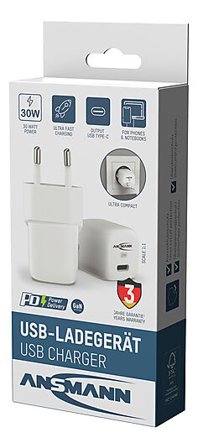 ANSMANN Vegglader hurtig 30W 1xUSB-C