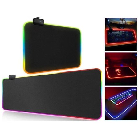 Gaming Mouse Pad with RGB LED Lighting - 80x30 cm, 14 Light Modes, Waterproof and Non-Slip
