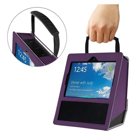 Amazon Echo Show Litchi tekstur cover - Lilla