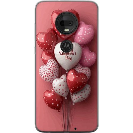 Yhteensopiva Puhelinkuori Motorola Motorola Moto G7 Ystävänpäivän ilmapallot