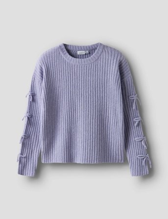 name it Nkftarin Ls Knit - Purple - 116