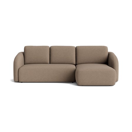 Savona chaiselong sovesofa, højrevendt | opbevaring - Loop Mørk Beige - 270x154x94 - Sofa, sovesofa, chaiselong