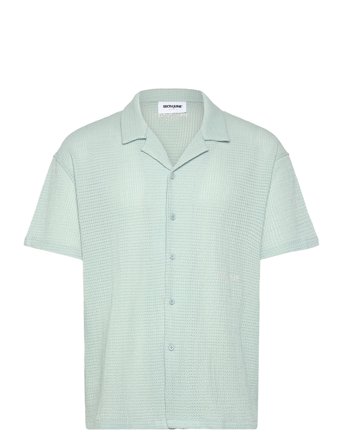 Crochet Ss Shirt Blue SIXTH JUNE