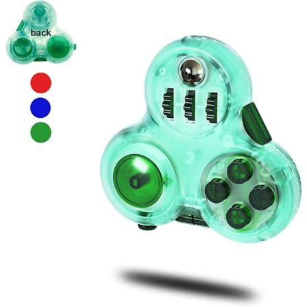 11 Funktioner Fidget Spinner - Stresslindring for ADHD/Autisme - Egnet til alle aldre